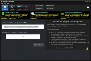 Free Quora Questions Software